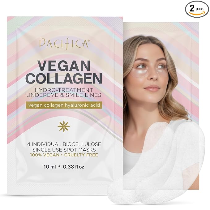 Pacifica Undereye & Smile Mask Set – Vegan Collagen Hydro Treatment by PacificaBeauty