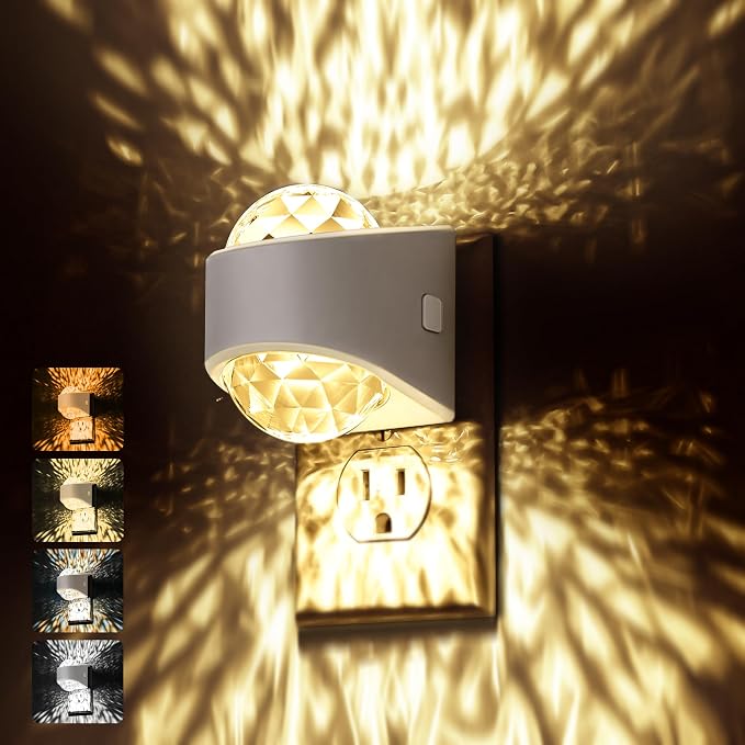 Briignite Night Light Plug into Wall, Color Changing Night Light by WelcometoBriigniteenjoyyourtimehere