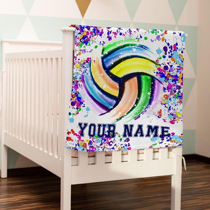 Custom Volleyball Blanket, Personalized Volleyball Blanket, Customized Sport - Image 7