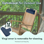 Poolzilla Universal Blue Spa Pillow, Made of Soft Foam - Image 6