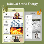 Jade Gua Sha and Face Roller, Real Jade Gua-Sha Stone Facial Tools Set - Image 4