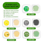 Clay Mask Set Gold Eye Patches, Mud Mask Deep Pore Cleansing Acne Blackhead - Image 2
