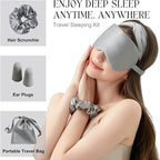 Silk Satin Sleeping Eye Mask, Soft Breathable Blackout Eyeshade Eye Cover - Image 6