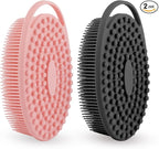 Silicone Body Scrubber 2 Pack Silicone Loofah Exfoliating Body Scrubber Soft by Unknown