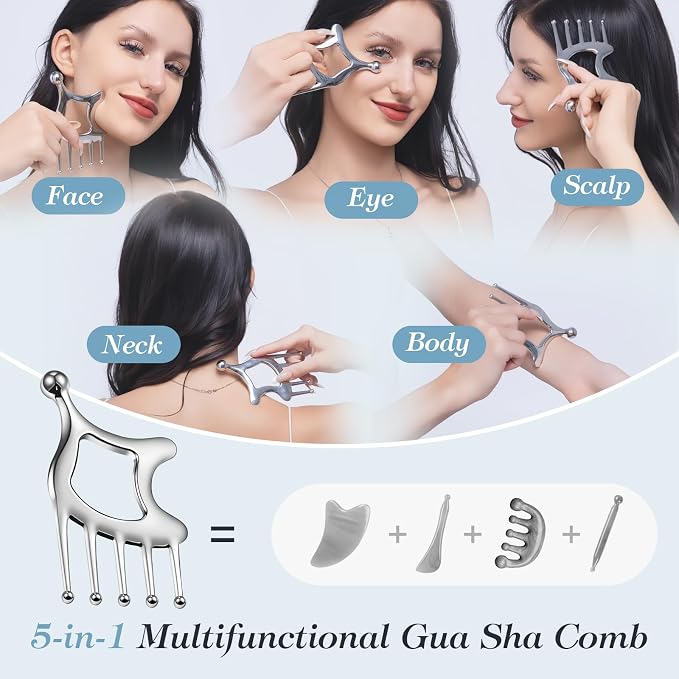 Scalp Massager, 5in1 Hair Scalp Massage Tool - Image 3