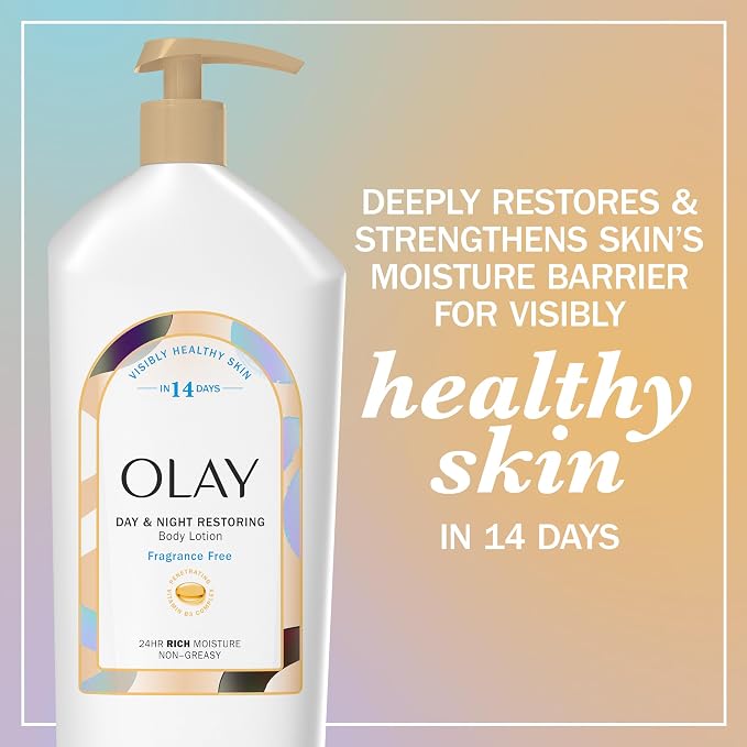Olay Body Lotion for Women, Day & Night Restoring, 24hr Moisturizing & Deep - Image 3