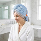 Hair Towel Wrap for Women, High Absorbency Hair Drying Towel Wrap, Lightweight by KIVMTAR