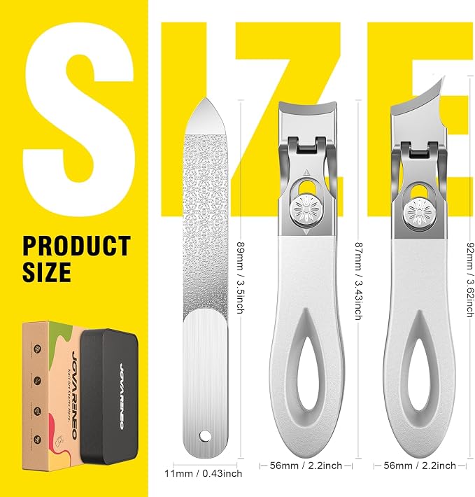 Toenail Clippers for Thick Toenails, Wide Jaw Opening Nail Clippers for Men - Image 7