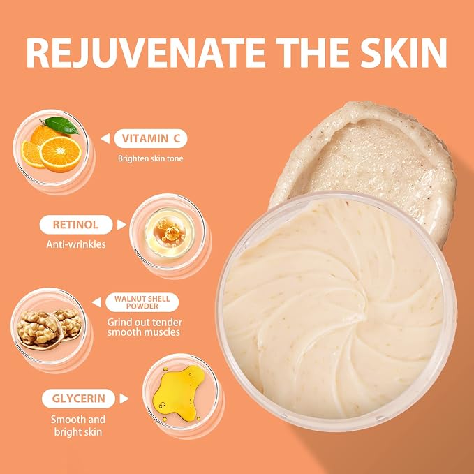 Vitamin C and Retinol Facial Scrub Face Scrubs Exfoliating Face Wash Vitamin C - Image 5