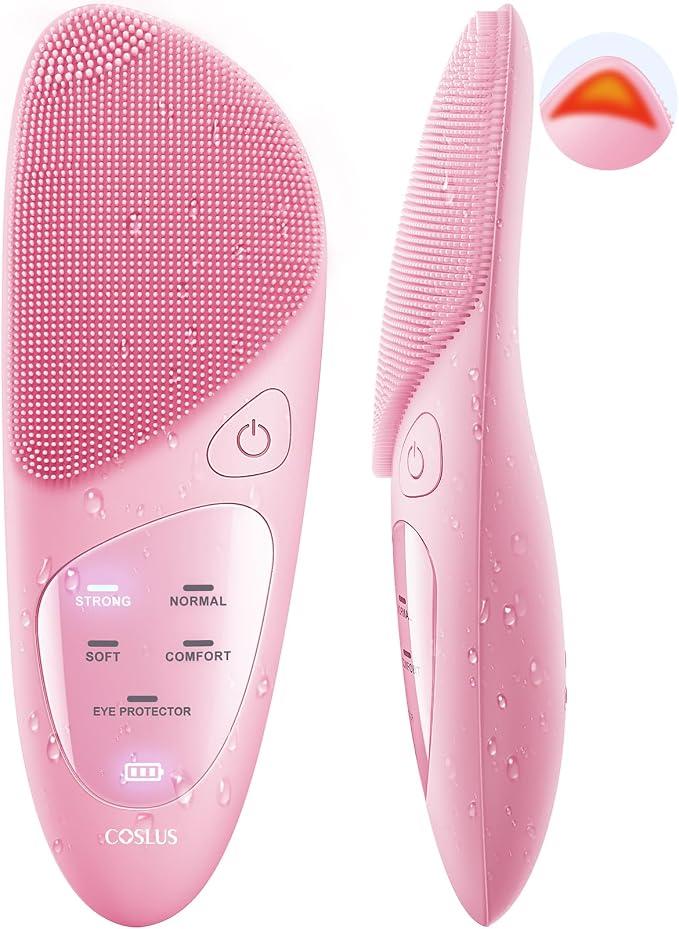 COSLUS JMY05 Facial Cleansing Brush Silicone Face Scrubber: Waterproof by COSLUS