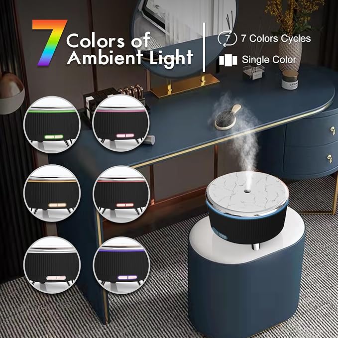 Diffusers for Essential Oils Large Room, 500ml Aromatherapy Diffuser Cool Mist - Image 2