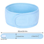 Whaline Spa Facial Headband Head Wrap Terry Cloth Headband 4 Counts Stretch - Image 2