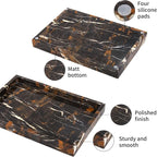 Marble Bathroom Vanity Tray, Natural Luxury Vanity Home Kitchen Bathroom Table - Image 4