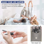 Manicure Pedicure Kit Nail Clippers Set Fingernails & Toenails Vibrissac - Image 5