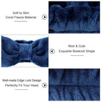 Ondder Spa Headband for Washing Face 8 Pack Navy Blue Skincare Headbands for - Image 2