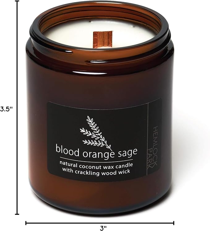 Hemlock Park Blood Orange Sage Apothecary Hand-Poured Scented Candle | - Image 6