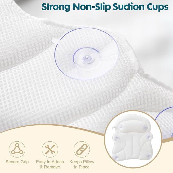 Bath Pillow Bathtub Pillow, Luxury Bath Pillows - Image 5
