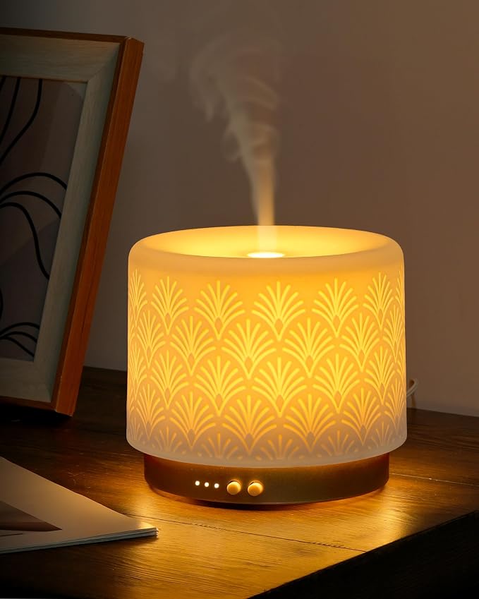 Essential Oil Diffuser - 280ml Ceramic Diffuser by ONABOVIVA