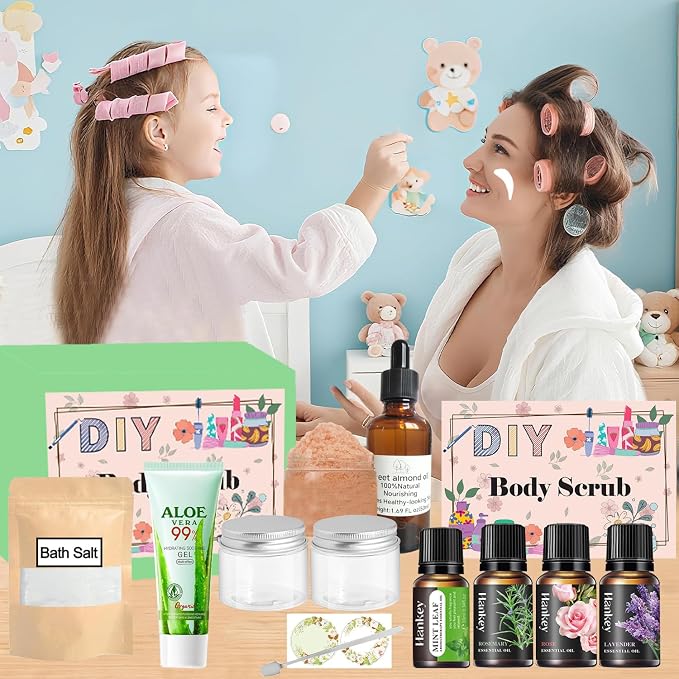 Body Scrub Making Kit- Make Your Own Salt Body Scrub set - Image 2