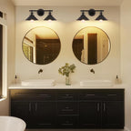 Bathroom Light Fixtures 2-Light Matte Black Farmhouse Vanity Lights - Image 8