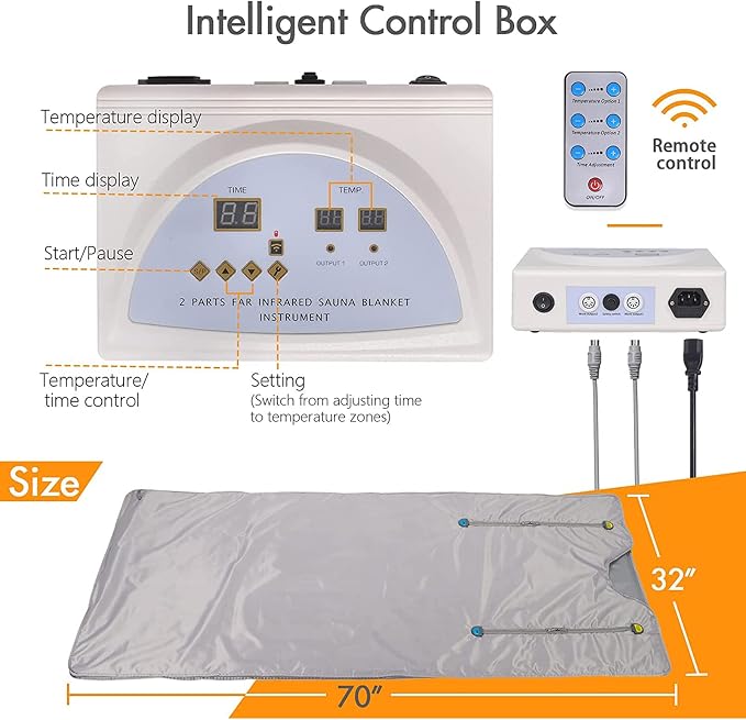 Home Sauna Blanket, Detox Slimming Heated Blanket - Image 6