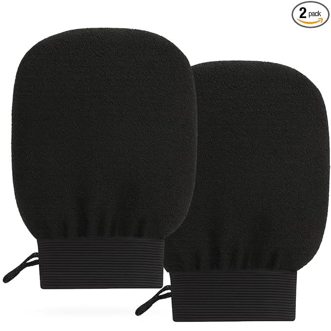 2-Pack Hemp Bath Gloves – Natural Shower Mitts by Unknown