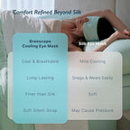 Breescape Cooling Silky Eye Mask, Instant Cool-to-Touch Fabric - Image 3