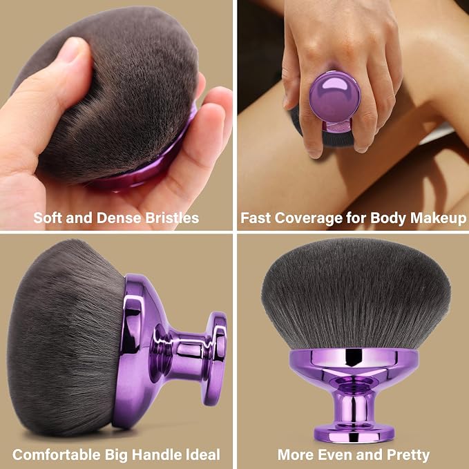 Extra Large Body Makeup Brush For Self Tanner, Leg Makeup &Bronzer Blend - Image 5