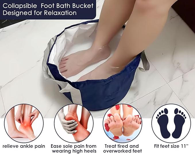 Foot Soaking Tub Collapsible Bucket - Image 3