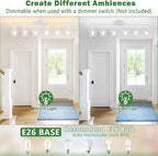 Baocuz 6-Lights White Semi Flush Mount Ceiling Light - Image 4