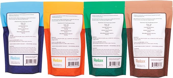 Relax Spa & Bath Aromatherapy Variety Pack Bath Salts - Image 3