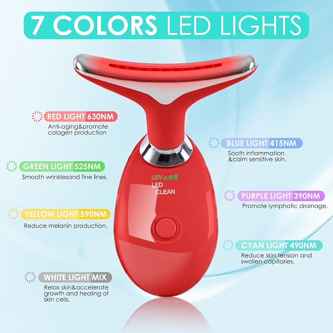 Facial Massager Red-Light-Therapy-for-Face and Neck, Face  culpting Wand - Image 2