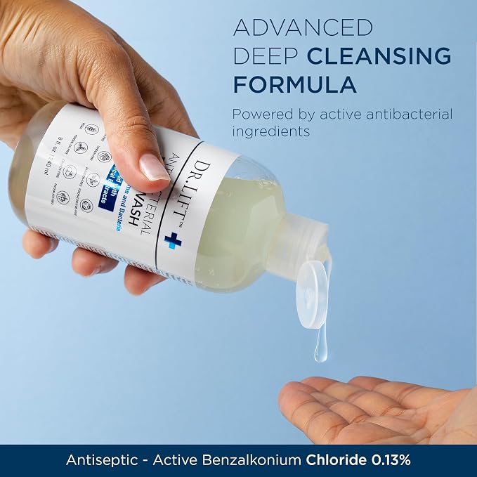 DR. LIFT Antibacterial Body Wash, Refreshing Scent, Hydrating Shower or Bath - Image 4