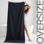 REDKISS Pack of 1 Jumbo Bath Sheet, 40 x 80 Inches Microfiber Oversized Bath - Image 3