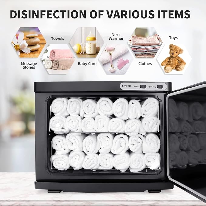Hot Towel Warmer, Professional 23L Large Capacity Hot Towel Cabinet, 2-in-1 Spa - Image 4
