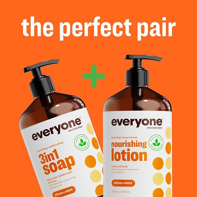 Everyone 3-in-1 Soap, Body Wash, Bubble Bath, 32 Ounce, Citrus and Mint - Image 6