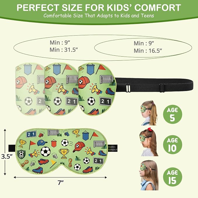 Kids Silk Sleep Mask: 100% Mulberry Silk Eye Mask - Image 6