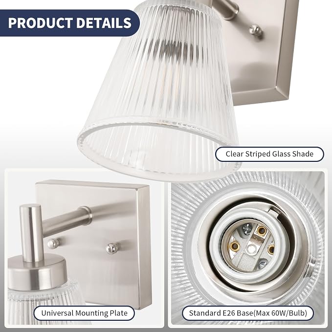 OCIOC Vintage Wall Sconce Set of 2 - Image 5