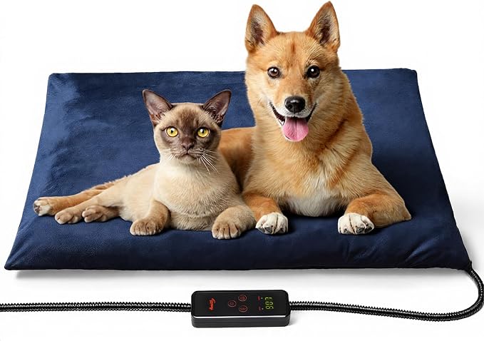 Toozey Large Pet Heating Pad, 6 Adjustable Temperature Dog Cat Heating Pad by Toozey