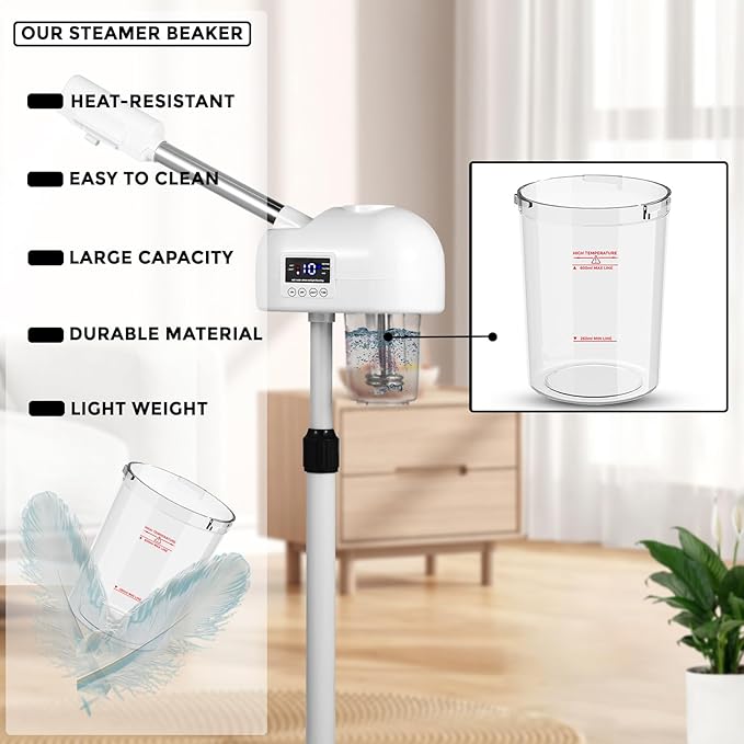 Water Jar for Facial Steamer Professional, Large Capacity Plastic Water Cup for - Image 5
