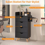 OmySalon 4 -Layer Salon Storage Cabinet, Beauty Barber Salon Styling Station - Image 4