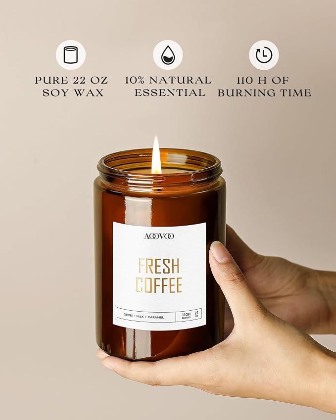 AOOVOO Fresh Coffee Candle - Image 3
