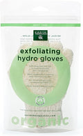 Earth Therapeutics Organic Cotton Exfoliating Gloves 1 Pack by EarthTherapeutics
