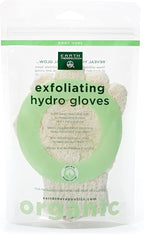 Earth Therapeutics Organic Cotton Exfoliating Gloves 1 Pack by EarthTherapeutics