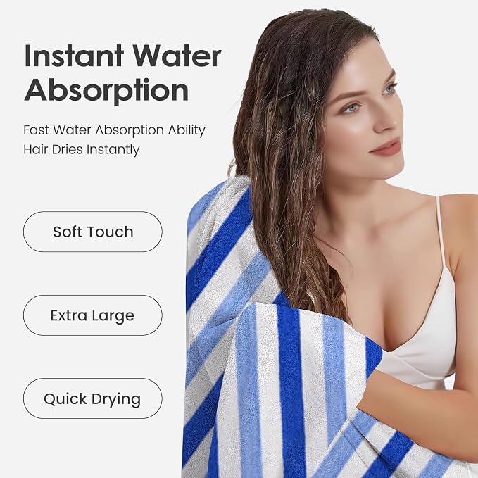 JML Bath Towels, Large Microfiber Towel Set, Ultra Soft, Super Absorbent - Image 5
