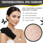 Sibba 3 Pcs Exfoliating Body Scrubber Bath Gloves Set Back Scrubber Shower - Image 6