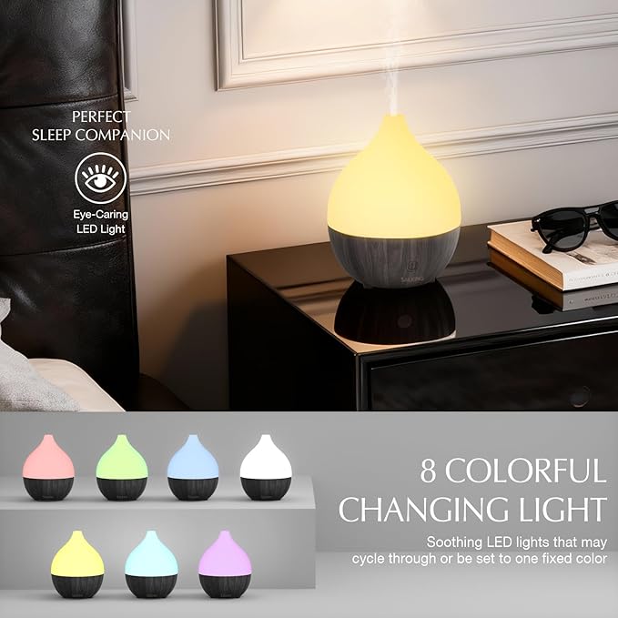 SALKING Essential Oil Diffuser, 100ml Small Aromatherapy Diffuser - Image 2