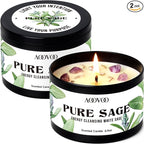 AOOVOO 2 Pack Sage Candles by AOOVOO