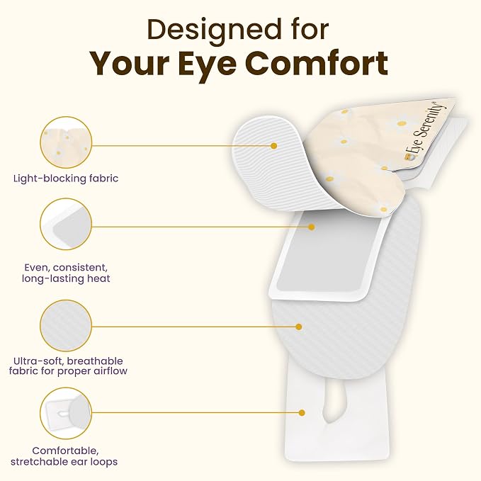 Eye Serenity Steam Eye Mask, Heated Eye Mask, Self Heating Warm Compress - Image 9
