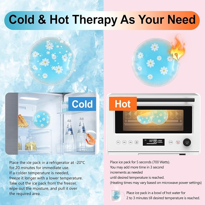Pallesen Gel Ice Pack Reusable Cooling Eye Pads and Under Patches, Eye Hot Cold - Image 5
